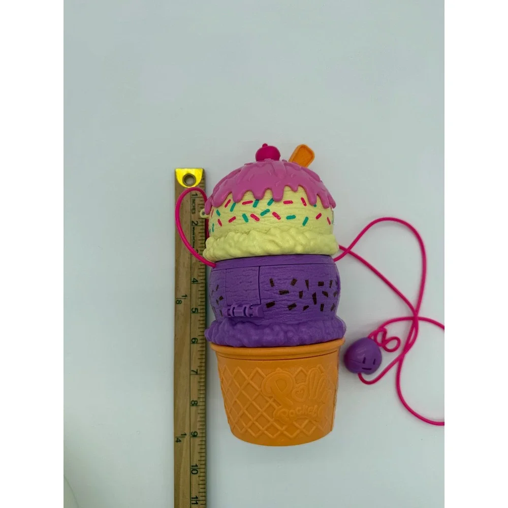 Polly Pocket Ice Cream Cone Purse Playset 2020 Mattel HBF15 Carry Case Toy